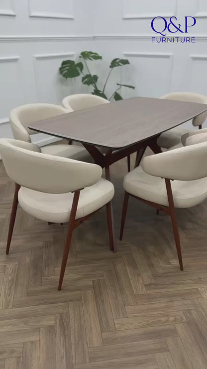 Zino Dining Set-Beige