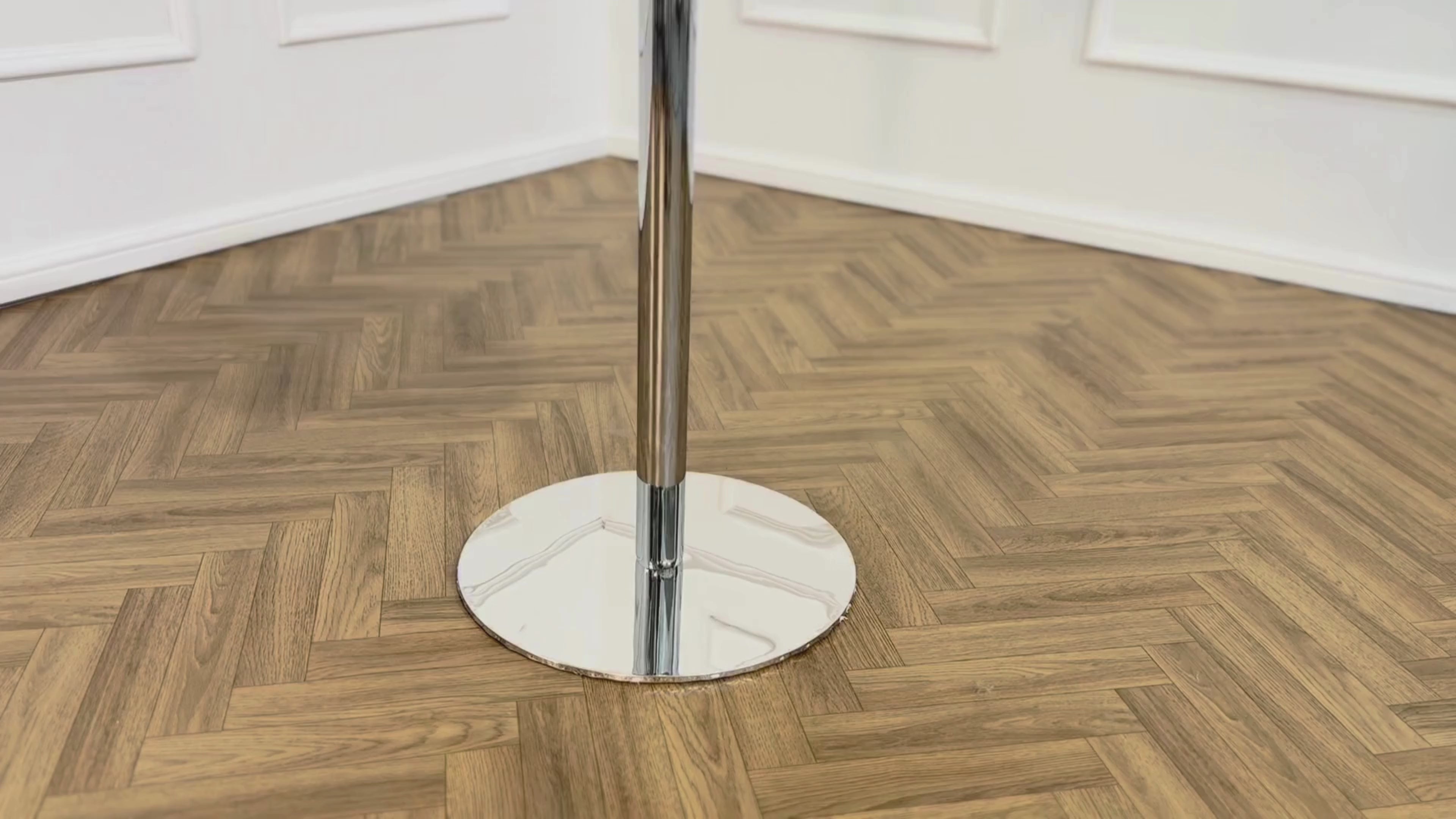 LUXE DINING SET-VELVET-BEIGE-SILVER