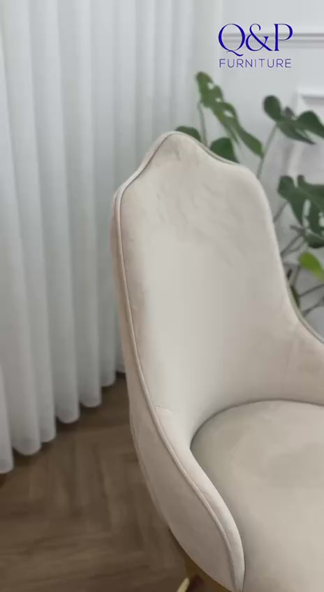 King Dining Chair - Gold Base