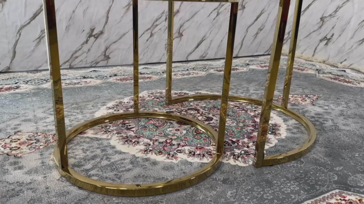 Halo Glass Coffee Table Set