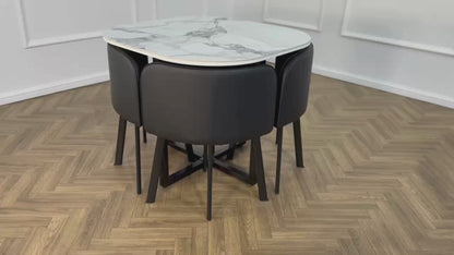 Oliver Nesting Dining Table set Square 1