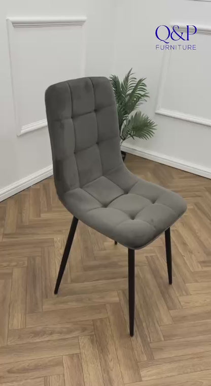 LUNA DINING CHAIR-DARK GREY