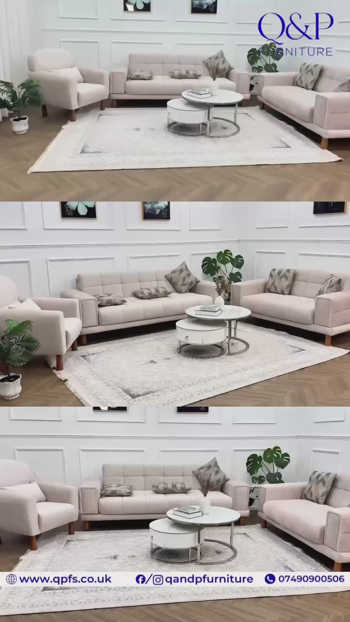 FLORA SOFA SET-VELVET