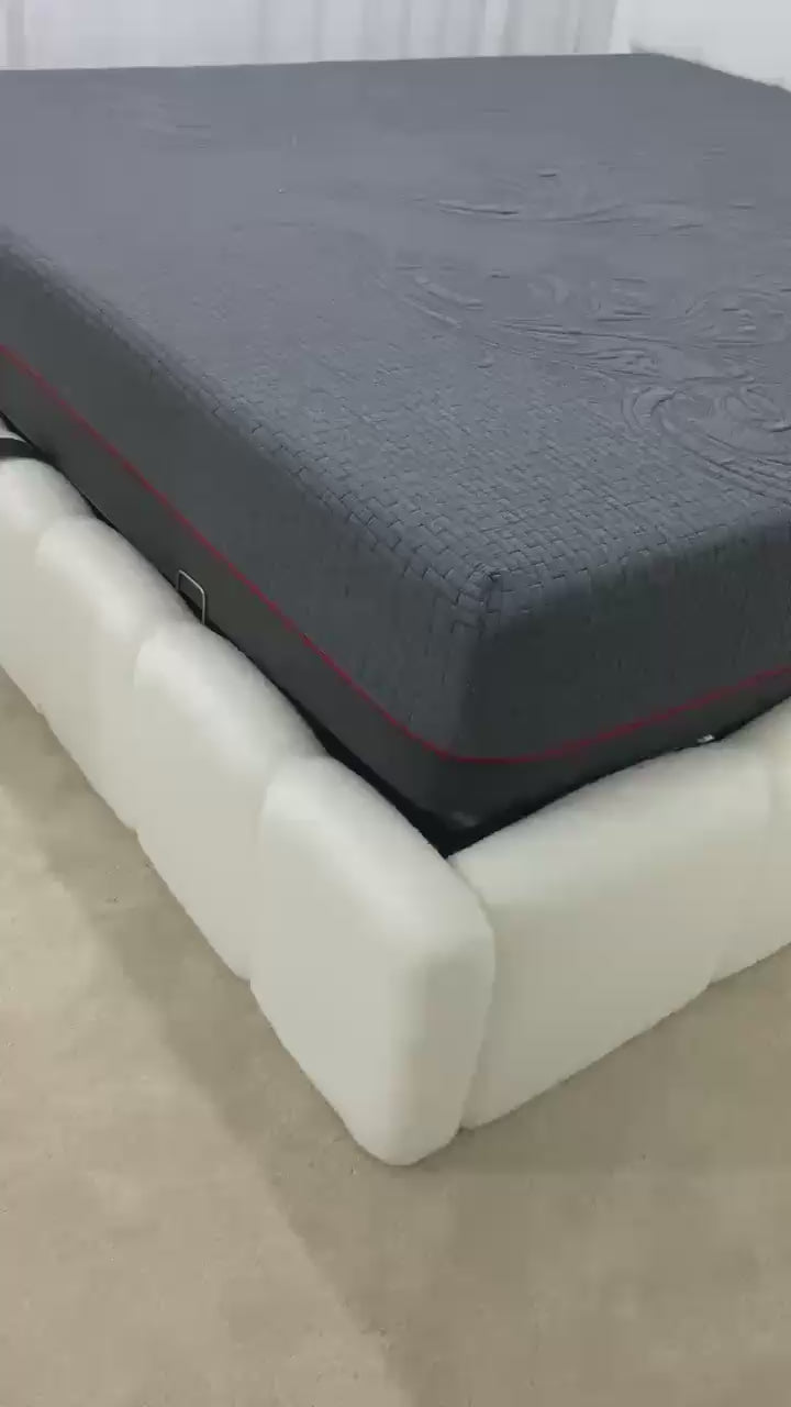 Cloud Boucle Upholstered Storage Bed