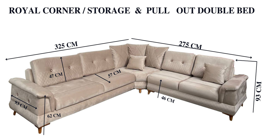 Royal Corner Sofa- bed