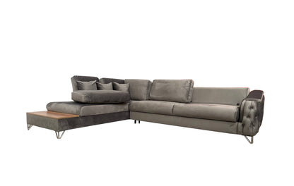 Victoria Corner Sofa Bed with Storage - Velvet