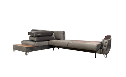 Victoria Corner Sofa Bed with Storage - Velvet