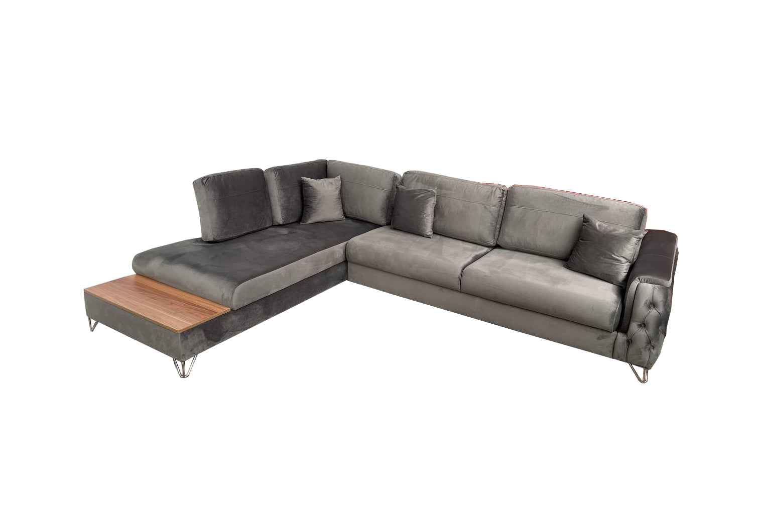 Victoria Corner Sofa Bed with Storage - Velvet