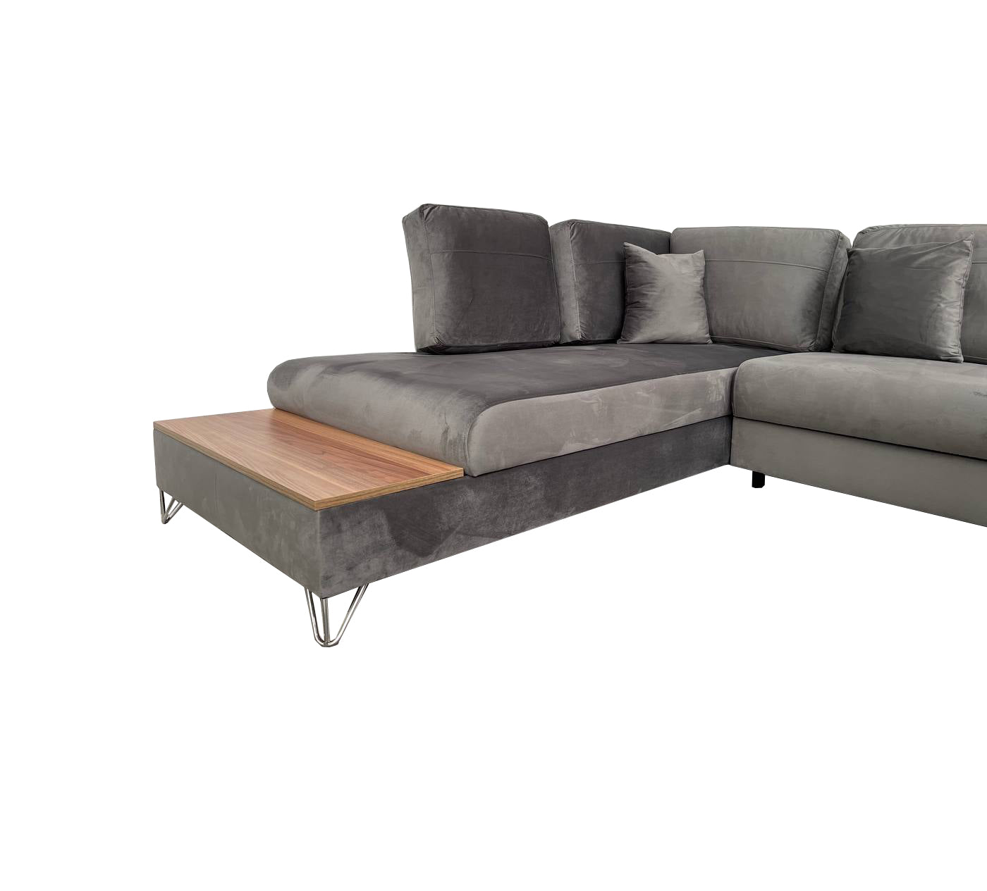 Victoria Corner Sofa Bed with Storage - Velvet