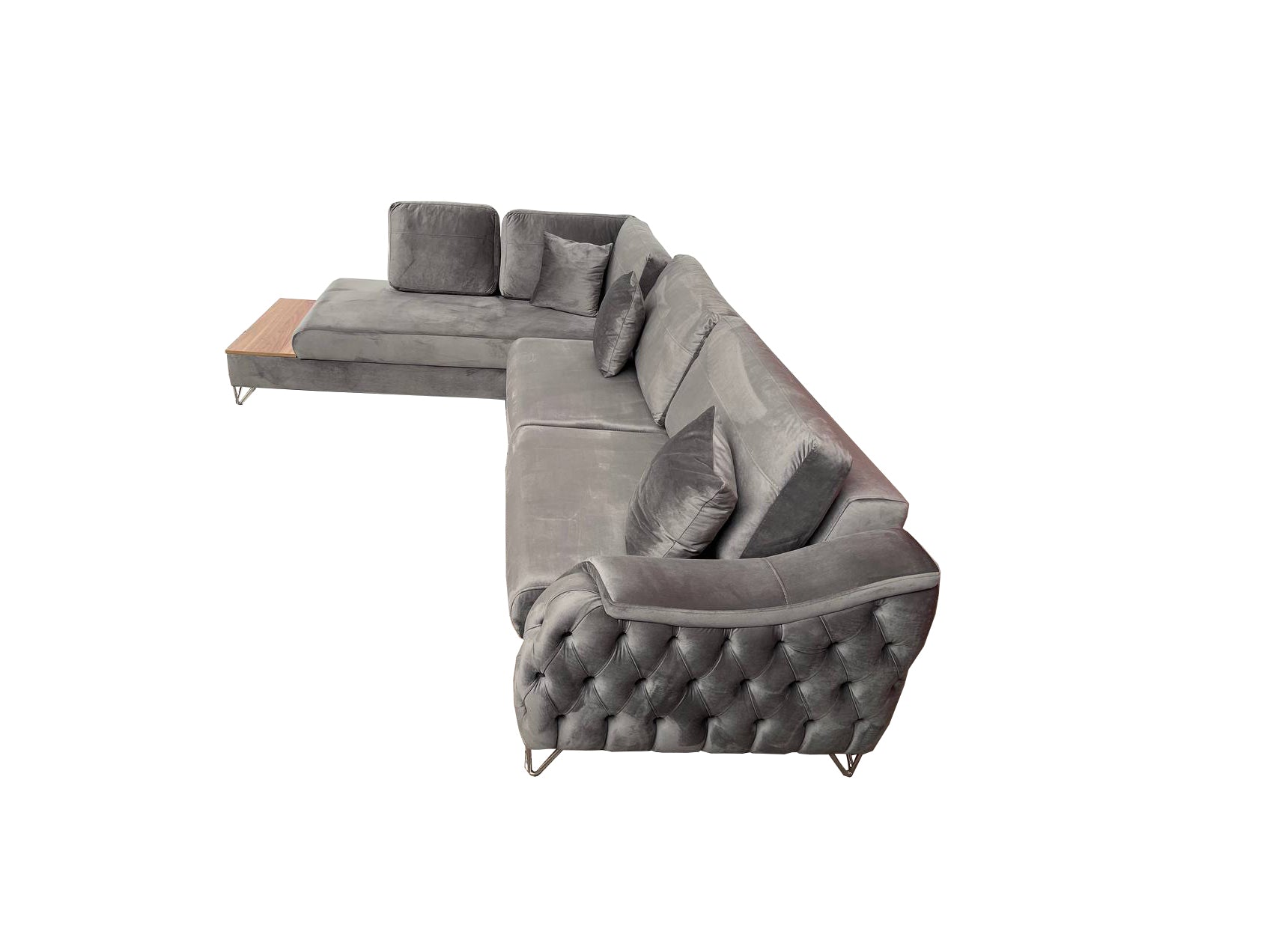 Victoria Corner Sofa Bed with Storage - Velvet